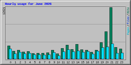 Hourly usage for June 2026